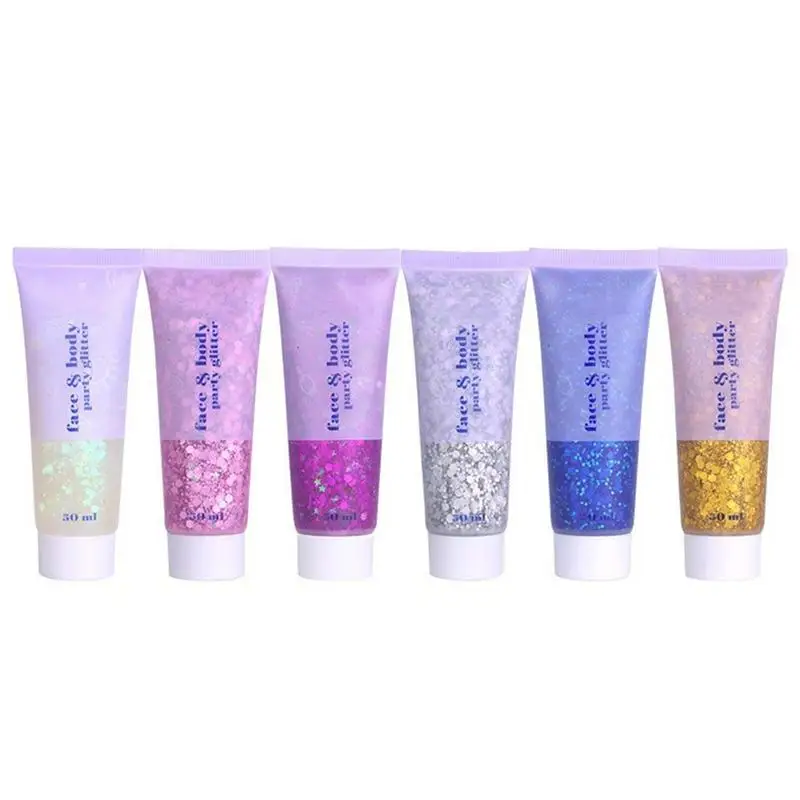 

Face Body Glitter Women Cosmetic Glitter 6 Colors Makeup Glitters For Face Hair Nails Eyes Festival Glitter Accessories For