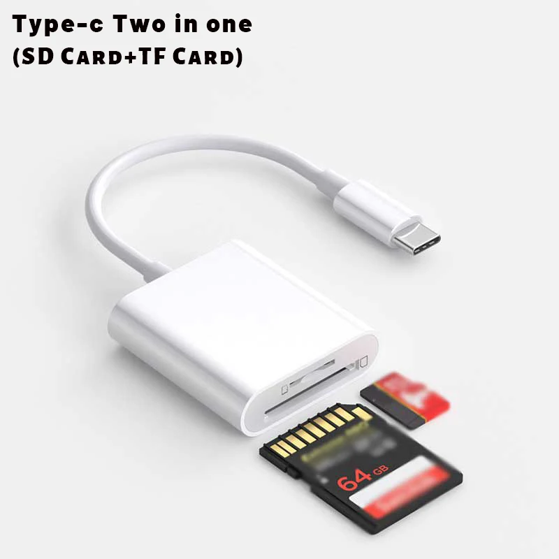 

OTG USB Type C Card Reader to SD/TF USB C Card Readers for Samsung Huawei Xiaomi Macbook Pro/Air Laptop Phone Type-C