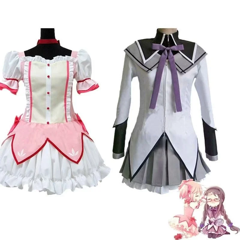 Костюм Puella Magi Madoka Magica cos Xiao Mei Yan Косплей боевой костюм аниме олень глаза Круглый