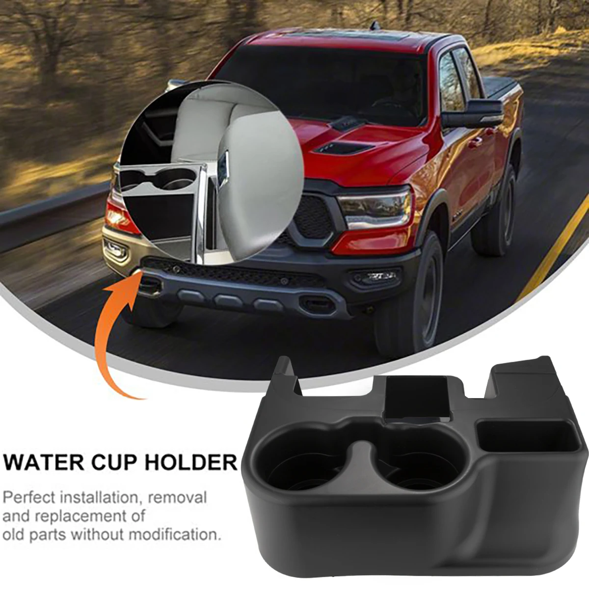 

Front Armrest Center Console Drink Water Holder Bottle Holder For Dodge RAM1500 2500 3500 1999-2001 SS281AZAA 41019