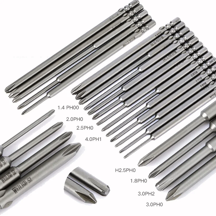 Набор насадок для электрической отвертки с хвостовиком 1/4 мм