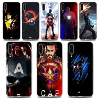phone case for samsung a70 a70s a40 a50 a30 a20e a20s a10 a10s note 8 9 10 plus 20 case silicone marvel marvel captain america