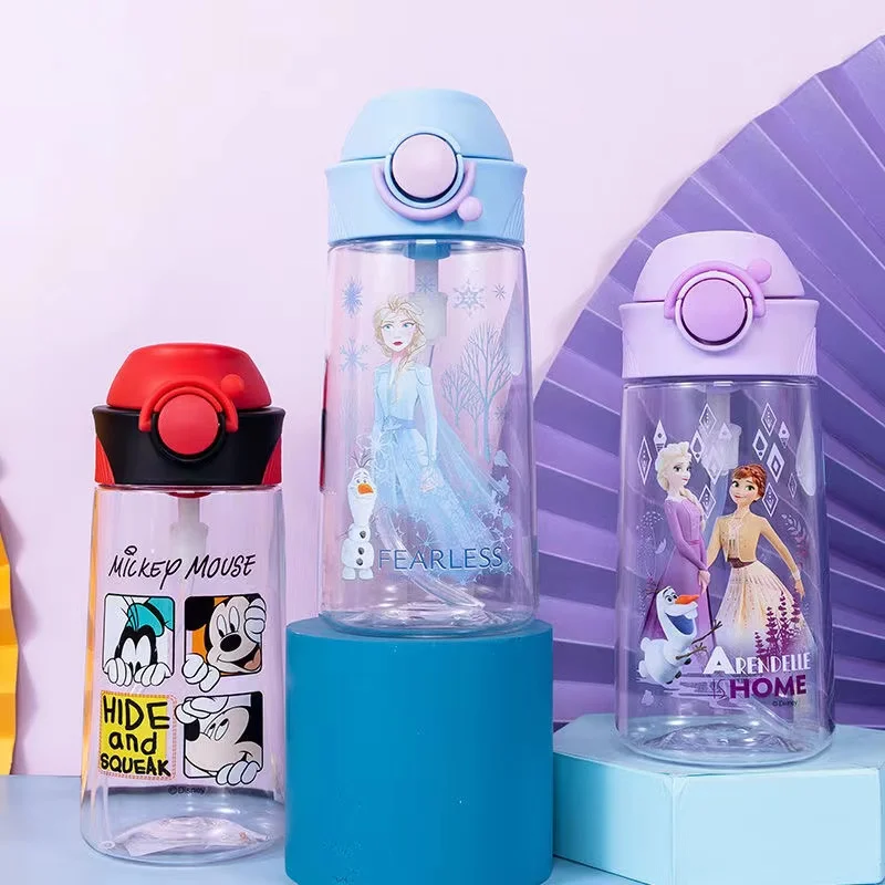 Большая емкость чашки для воды из тритана Disney портативная не выпадающая без БФА -