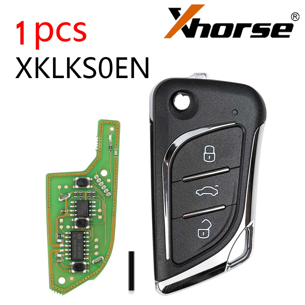 

1PCS XHORSE XKLKS0EN LEI.KSS Style Remote Key (Chrome-Plating) for VVDI VVDI2 MINI KEY TOOL 5pcs/Lot