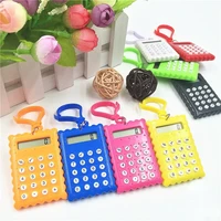the newmini calculator pocket student mini electronic calculator biscuit shape school office supplies mini calculator 2021