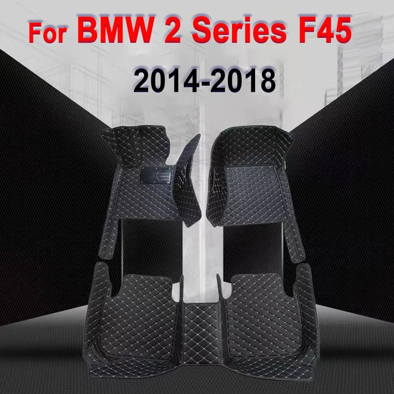 

Автомобильные коврики для BMW 2 серии F45 Gran Tourer 5 мест 2014-2018 пользовательские автомобильные подставки для ног аксессуары для интерьера