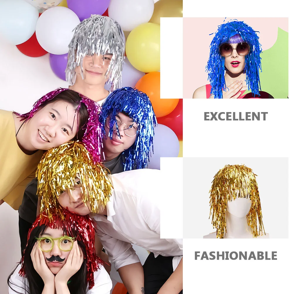 Парики для маскарада с дождем 5 шт. украшение волос красочный женский накладной