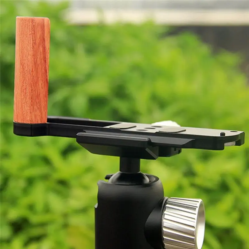 Фото Деревянная рукоятка B29C-L-Handle с быстросъемной пластиной для крепления фотооборудования, аксессуар для камеры Panasonic Lumix S9 №4