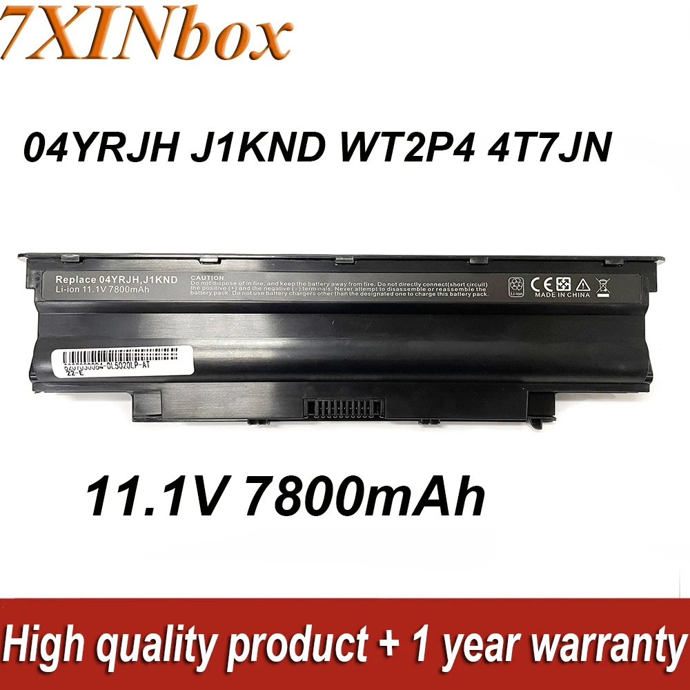 7xinbox 04YRJH 11,1 V 7800mAh J1KND Аккумулятор для ноутбука Dell Inspiron N3010 M4040 M411R M5040 M5010 N7010 13R 14R 15R Vostro 1450