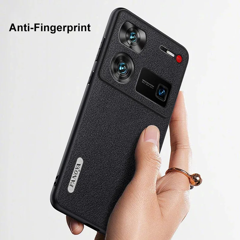 Для Nubia Z60 Ultra Чехол Мягкая веганская кожа Защитная задняя крышка для nubia Z50Ultra