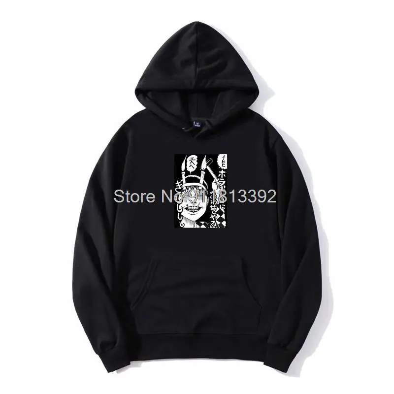 

Junji Ito Collection Custom hoodie Harajuku Unisex Men Fleece Hooded Hoodies Sweatshirt Streetwear