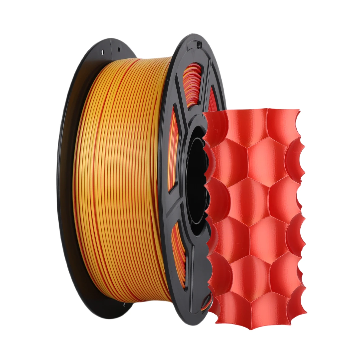 1 Кг Катушки 75 Мм Красно-золотой Двухцветной PLA-нить Для 3D-принтеров FDM