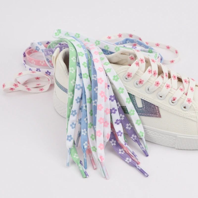 

Sakura Shoelaces Flat Little White Shoes AF1 Shoe Laces High Top Canvas Sneakers Shoe Lace Young Male And Female Students