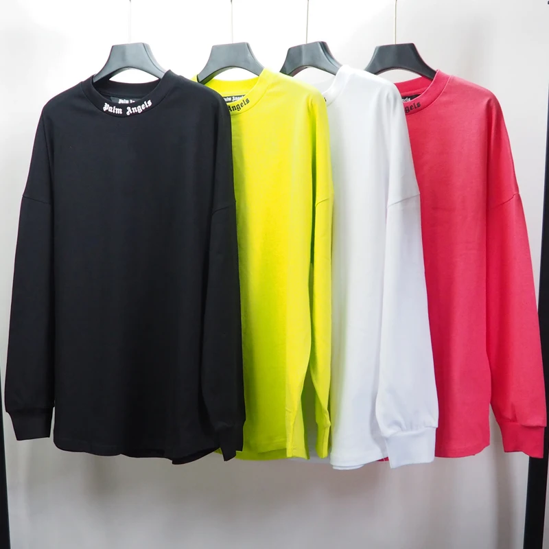 

Palm Angels 22SS Letters Logo Long Sleeve Crewneck Casual Sweatshirt Fashionable Casual Streetwear Boyfriend Gift