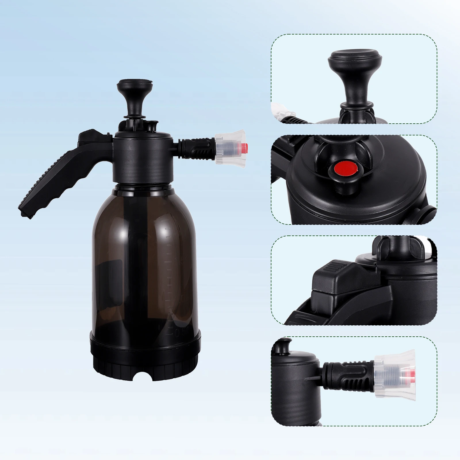 2л бытовой садовый распылитель для полива ручной пены под давлением с клапаном