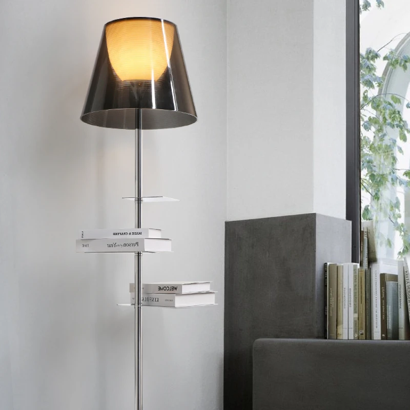 

Bookshelf Floor Lamp Modern Minimalist Study and Bedroom Living Room Nordic Creative Shelves Integrated Design Sense