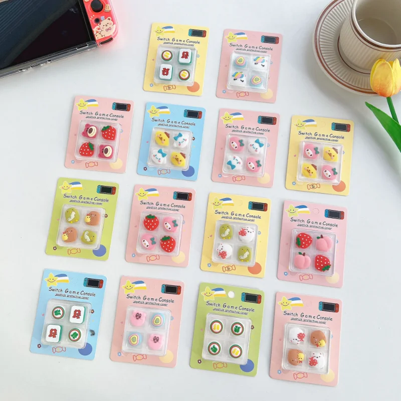 

Cartoon Anime Sanrio Switch Silicone Joystick Cover NS Lite Joystick Cap Protective Cover Handle OLED Protective Cap