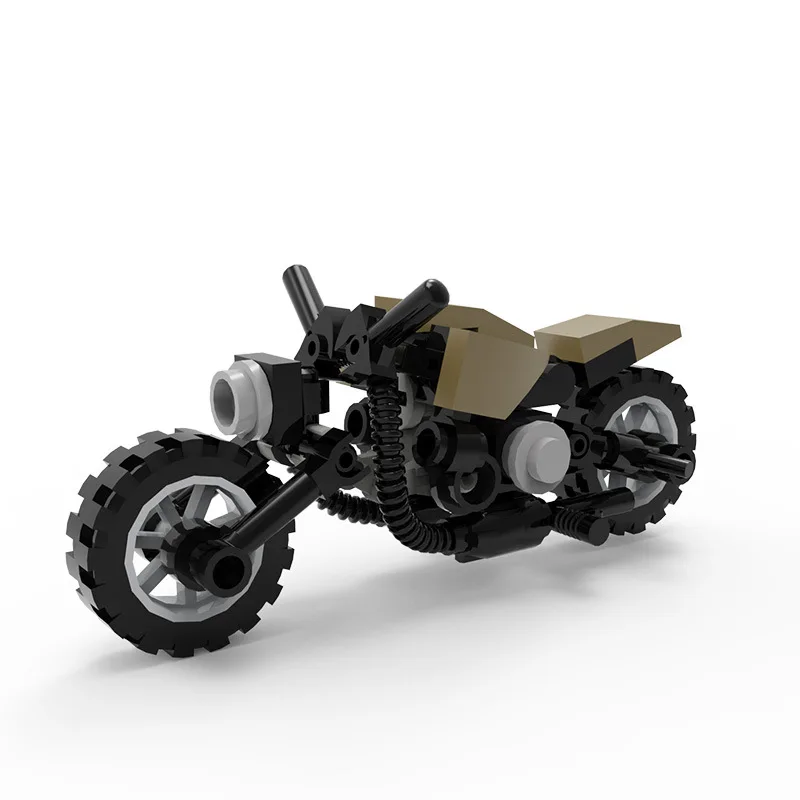 

Creative Desktop Ornaments Toy Motorcycles Building Blocks DIY Action Doll Children's Educational Toy Birthday Gift