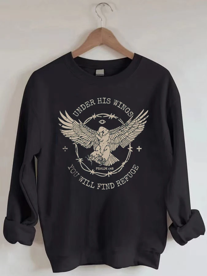 

Eagle Vintage Faith Casual Crewneck Sweatshirt