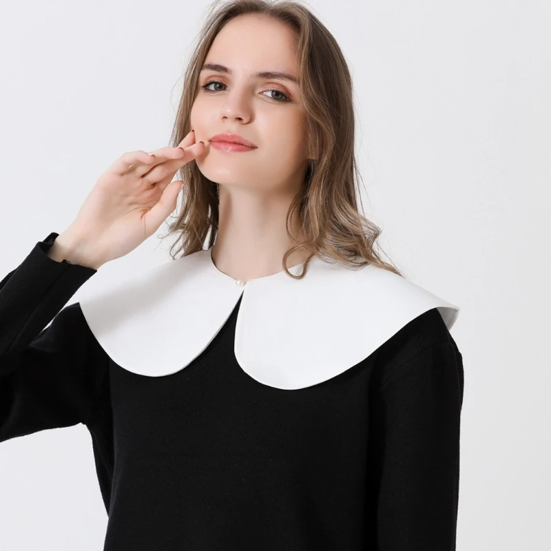 

Женский воротник для девочек, повседневный романтический лепестковый воротник, шаль с накладным воротником