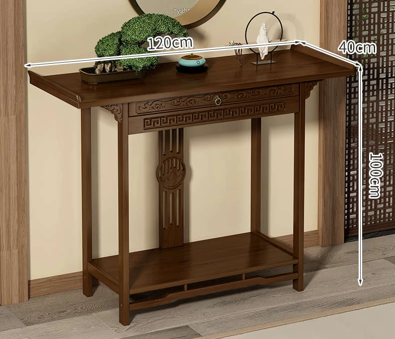 Оформирующий стол из цельного дерева Будды шкаф для храм бога богатства стоячий