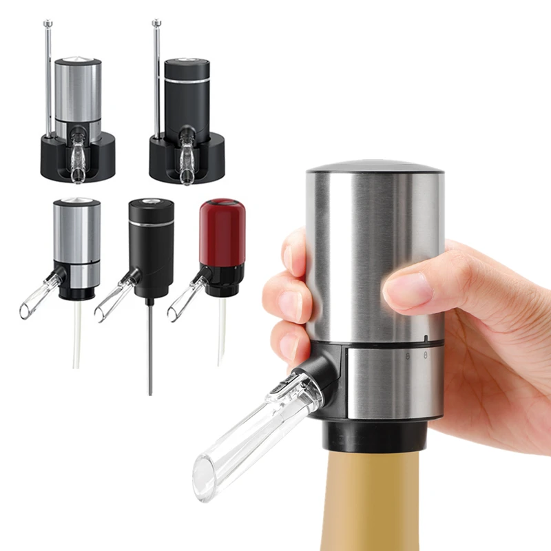 

Wine Aerator Dispenser Bar Accessories Electric Red Wine Whisky Decanter Pourer Automatic Aerating Pourers Party Kitchen Tools