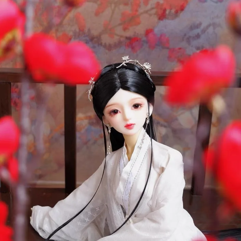 Эластичный парик для кукол BJD винтажные длинные волосы китайский стиль