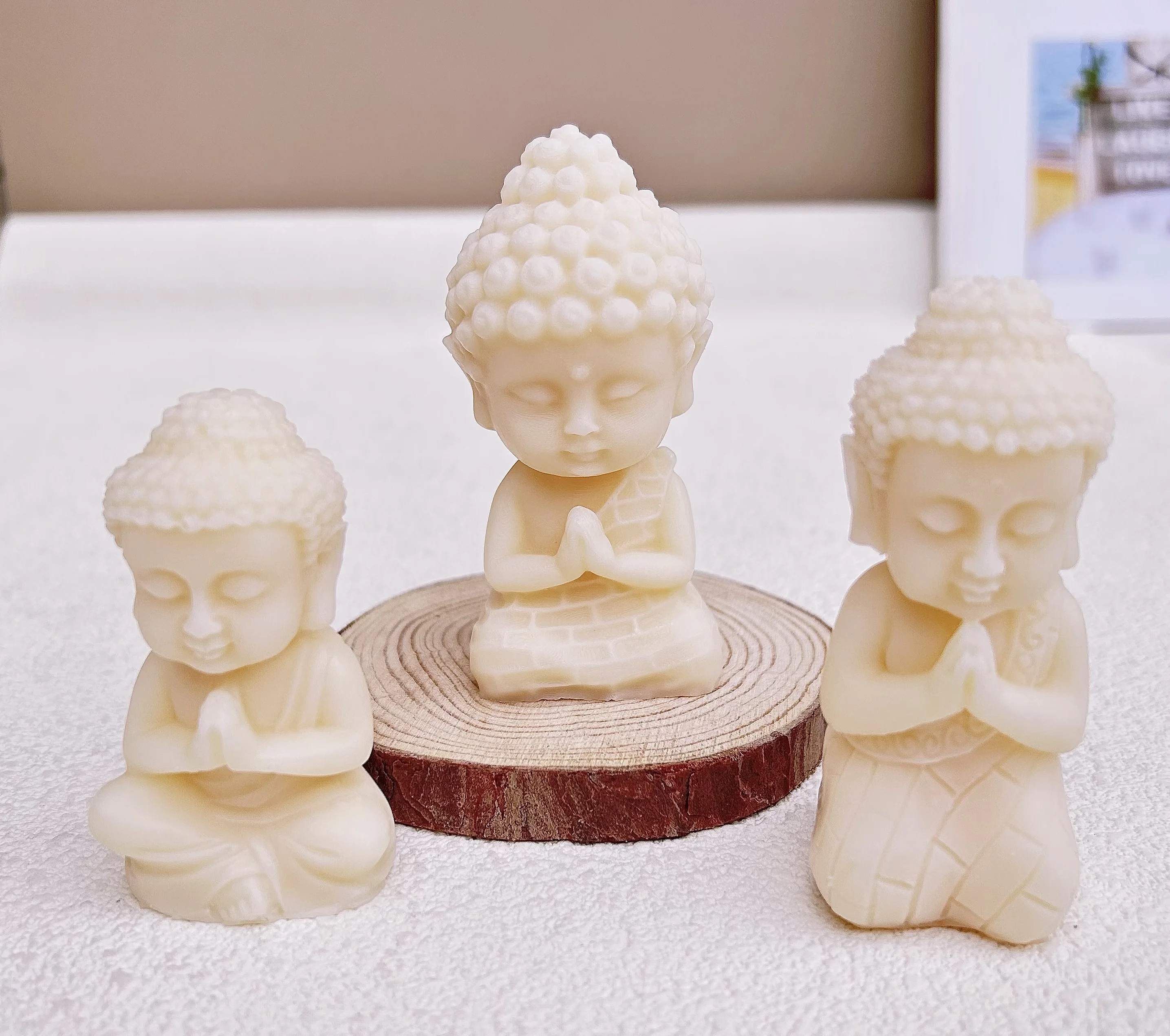 

3D Buddha Silicone Mold DIY Meditation Buddha Statue Epoxy Resin Mold Hand Casting Gypsum Soap Chocolate Cake Tool