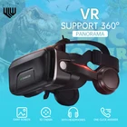 3D очки виртуальной реальности с гарнитурой виртуальной реальности, погружение на 360 , Очки виртуальной реальности для смартфонов Android IOS с наушниками с игровым контроллером
