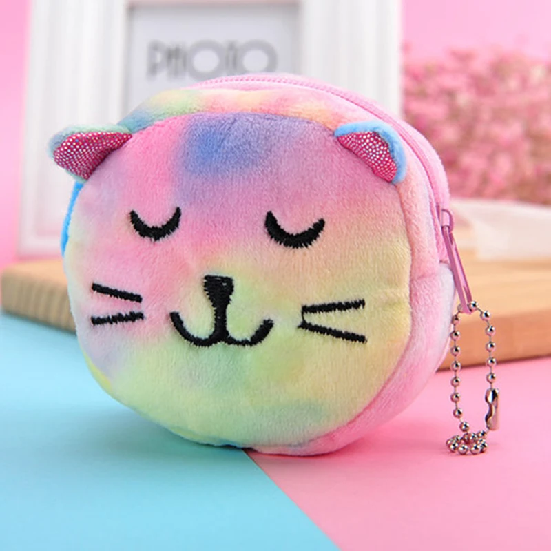 

1Pc Mini Colorful Plush Coin Purse Kids Happy Birthday Party Favor Coin Bag Party Gift Souvenir Cute Giveaway Pinata Fillers