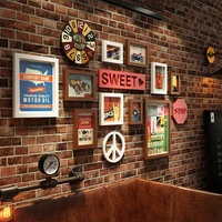 industrial style wall hanging photo frame combination photo wall decoration set living room dining room bar adornment picture