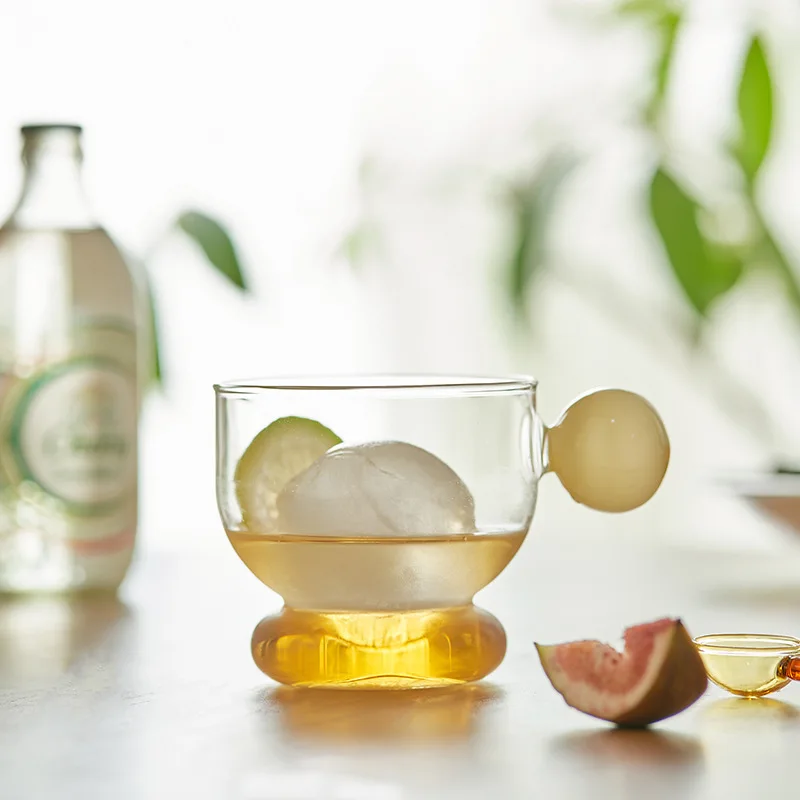 

Colored Glass Water Cup Anti-Scalding Milk Tea Coffee Glass mugs coffee cups Drinkware Heat resistant Glass Drinking Milk