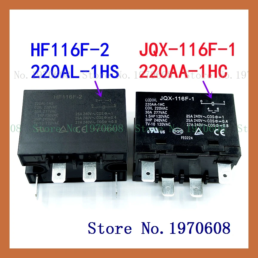 HF116F-2 220AL-1HS 220VAC JQX-116F-1 220AA-1HC