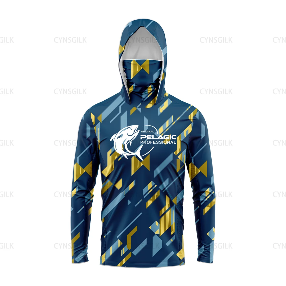 Оригинальная Профессиональная мужская рубашка pelagic с капюшоном рыболовная