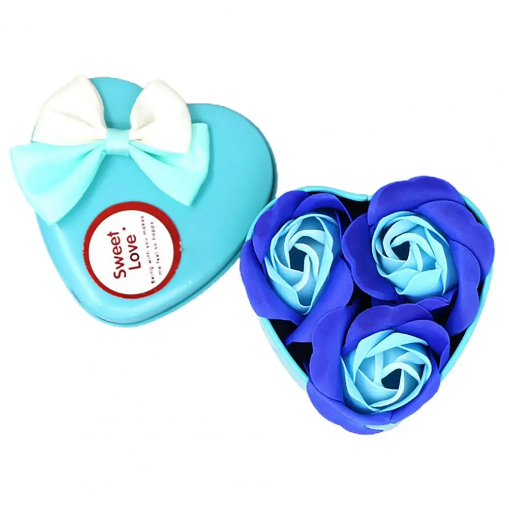 Подарочная коробка с цветочным мылом приятный запах романтическое