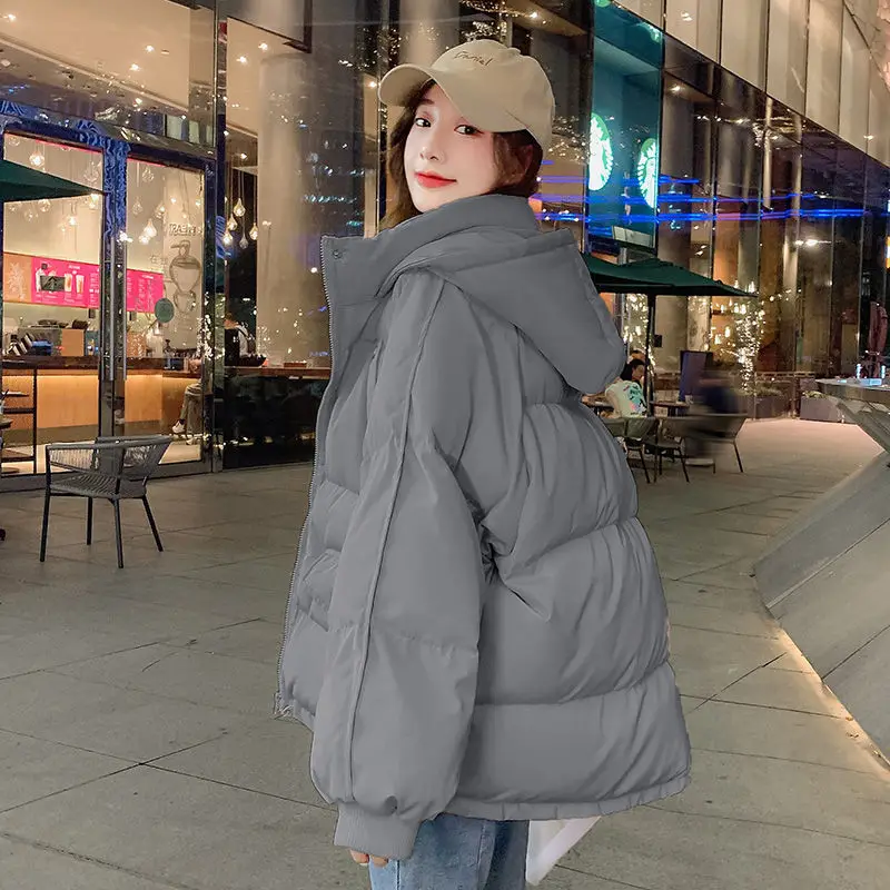 Winter Women's Cold Coat Parkas Super Hot Coats Snow Outercoat Jacket Hooded Cotton Padded Korean Fashion Loose Cheap Wholesale