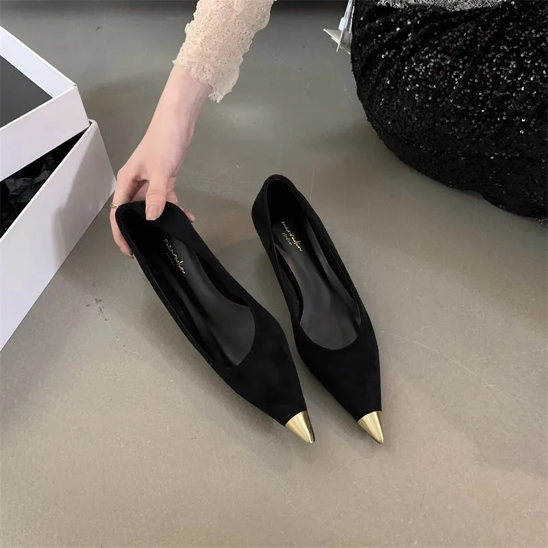 Туфли на тонком каблуке сандалии женские туфли-лодочки с острым носком 2024