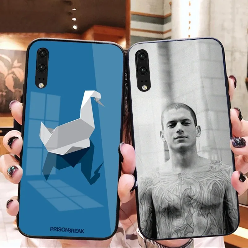 Чехол для телефона с тюремным перерывом для Huawei P50 P40 P30 P20 Pro Mate 40 30 20 Pro Nova 9 8 7 PC стеклянный чехол для телефона