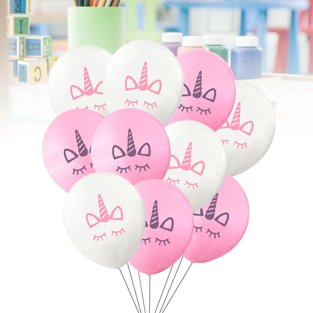 50 шт. 10-дюймовые воздушные шары с единорогом латексные резиновые сувениры для дня