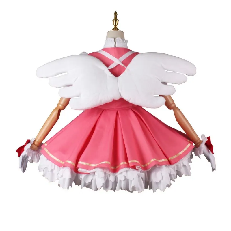 Фото Аниме Card Captor Kinomoto Sakura Cardcaptors Косплей Костюм Опора Аксессуары Парик Обувь Сексуальная Униформа Комплект №4