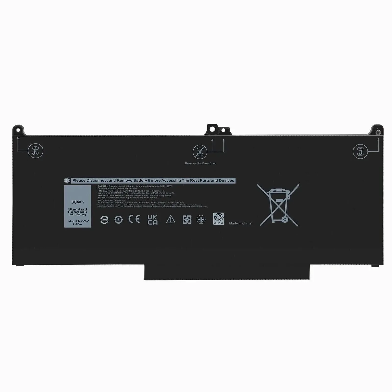 Фото Новый аккумулятор MXV9V для Dell Latitude 5300 5310 7300 7400 E5300 E7300 E7400 Series №1