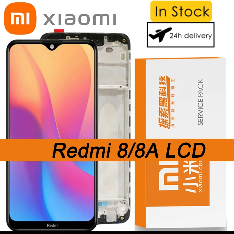 100% Оригинальный 6,22-дюймовый IPS-дисплей для Xiaomi Redmi 8 8A LCD сенсорный экран с сборкой замены деталей.