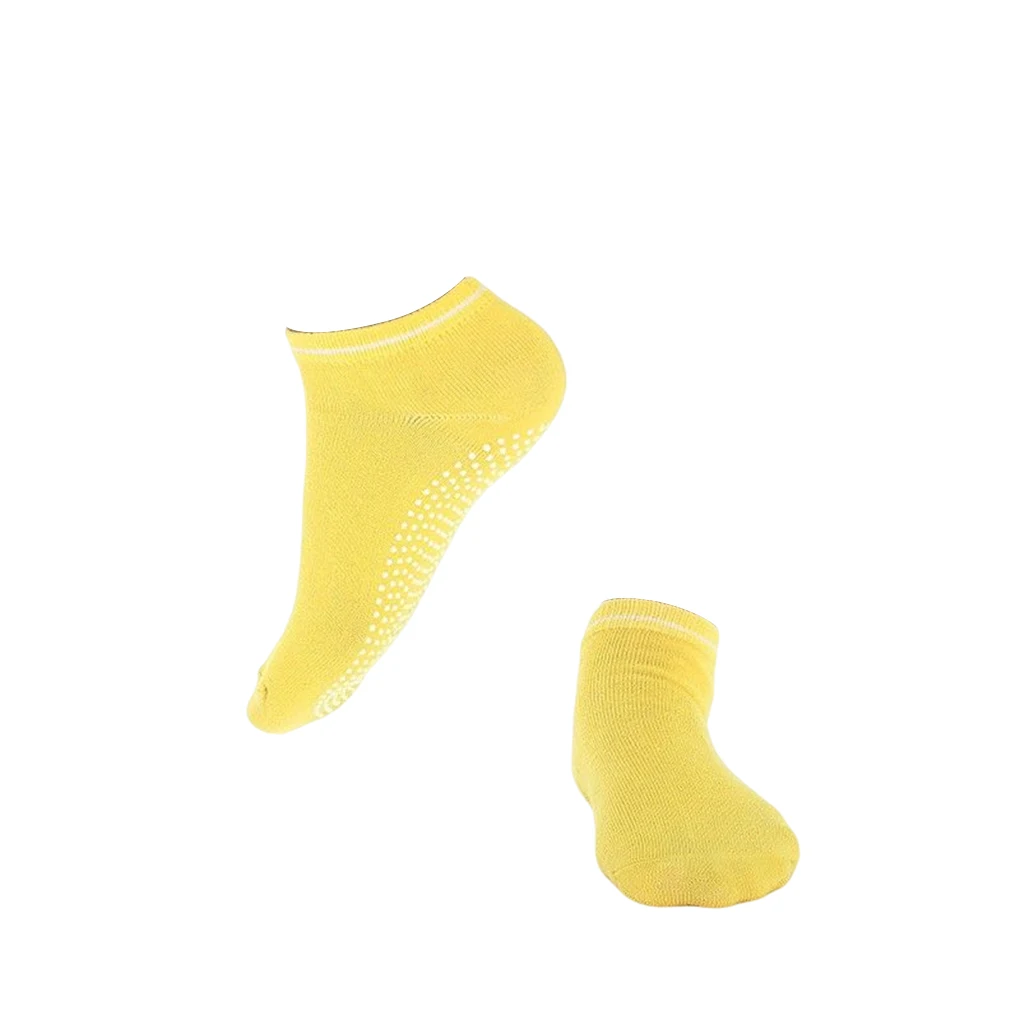 

Women Sports Socks Antislip Yoga Dancing Trampoline Comfortable Grips Floor Sock Soft Females Ankles Protector White