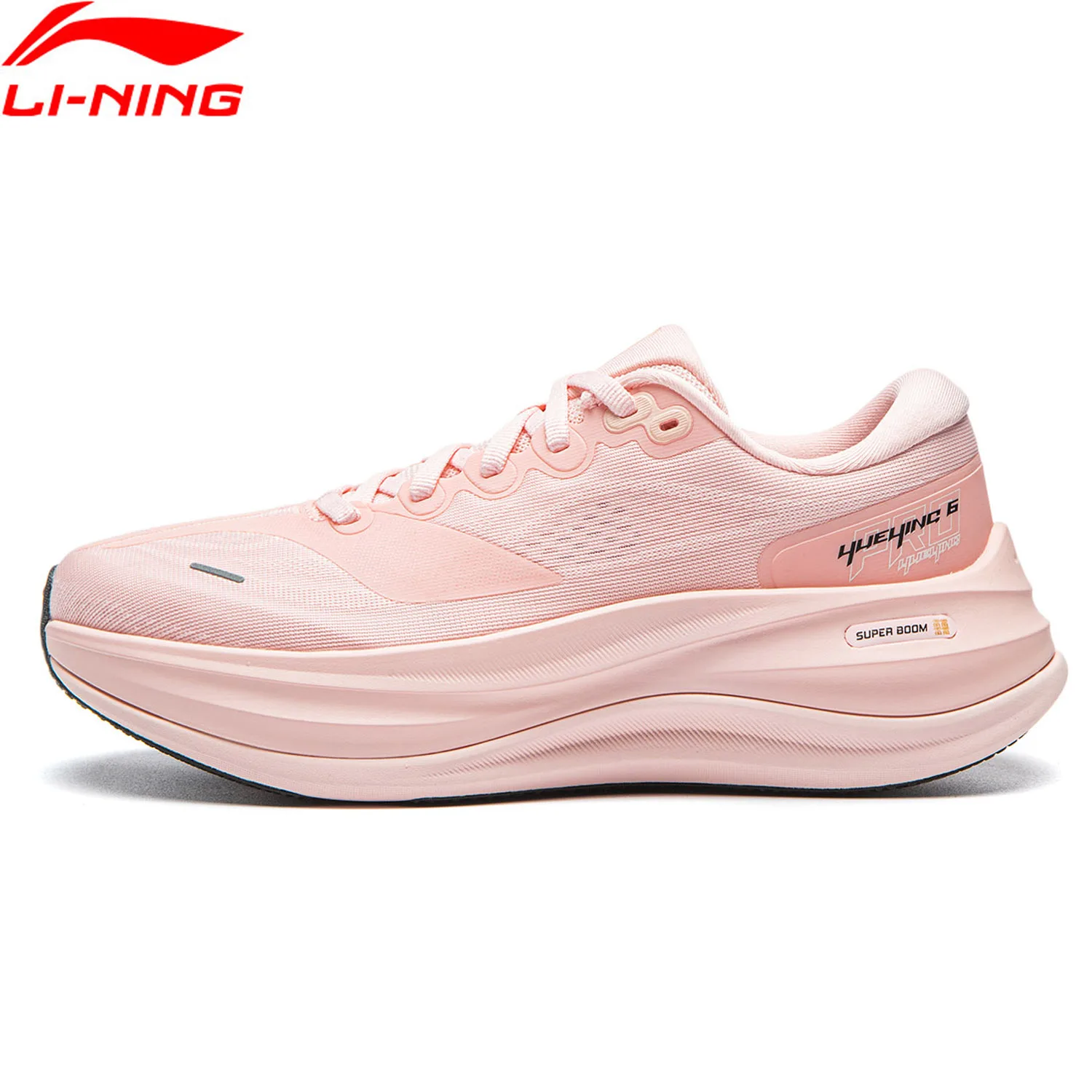 Фото Женские кроссовки Li-Ning YUEYING 6 PRO с оптимизированной амортизацией и широким носком SUPER BOOM, светоотражающие, ARHW016 №1