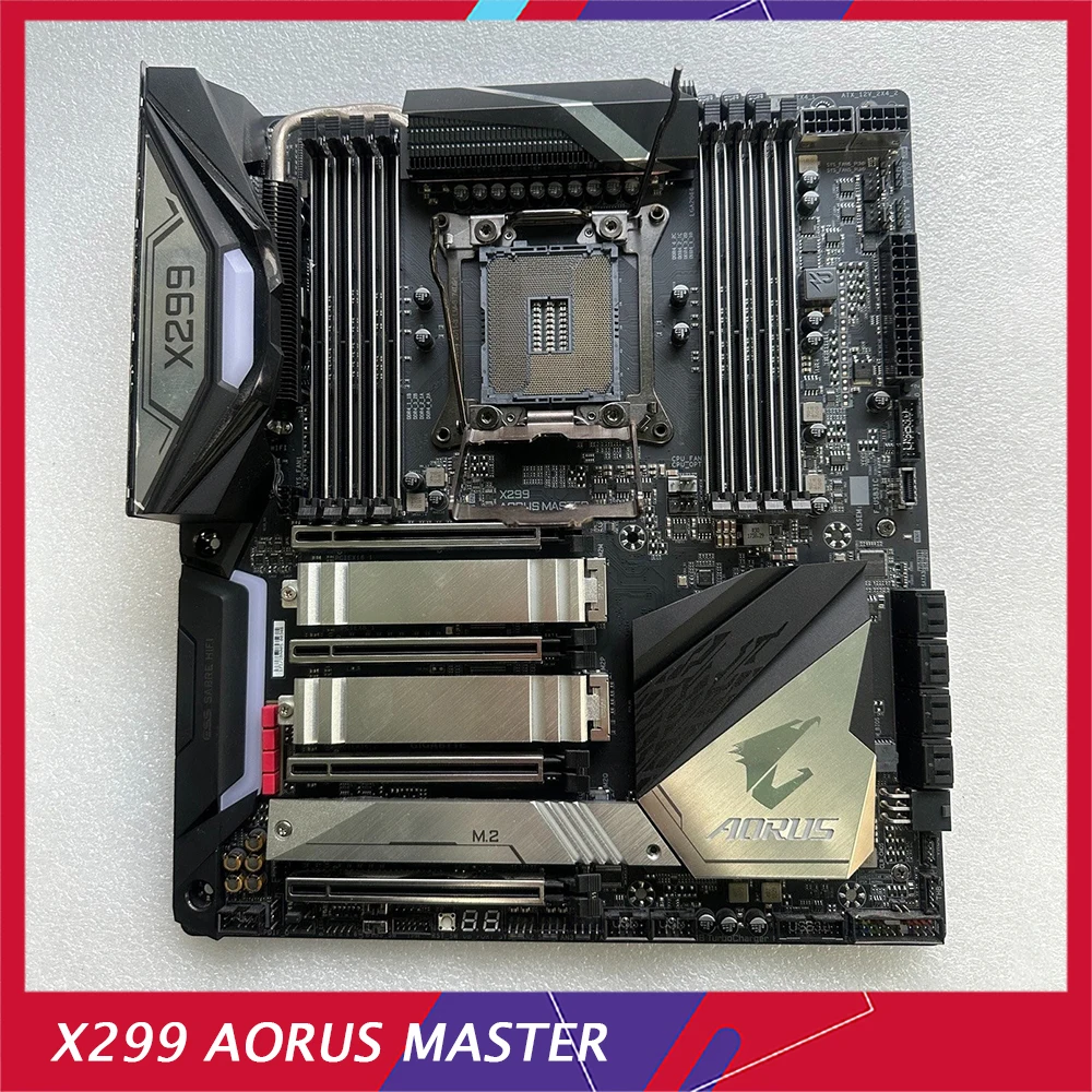 Оригинальная материнская плата для Gigabyte X299 AORUS MASTER LGA2066 с поддержкой 7960X