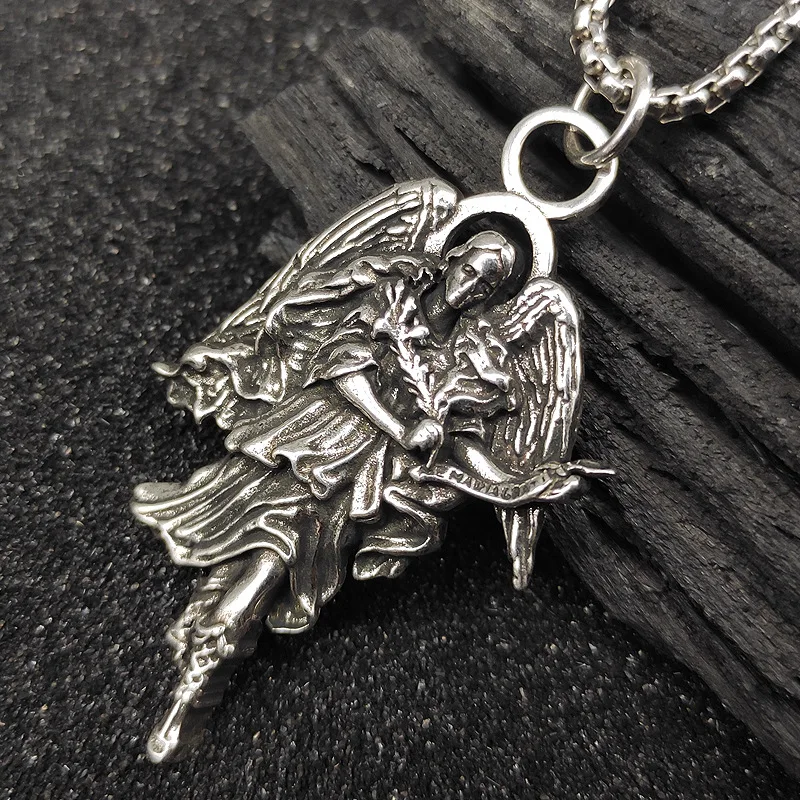 

Angel Wings Pendant Guardian Angel Necklace Men and Women Love God Cupid Mini Pocket Necklace