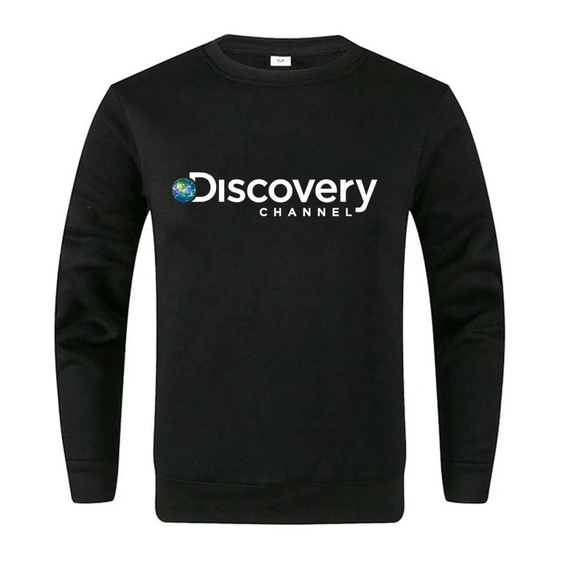 

Brand Letter Printing Cool Pullover Hoodie Winter Warm Street Outdoor Hoodies Top Discovery Channel Men Crewneck Hooded Sweatshi