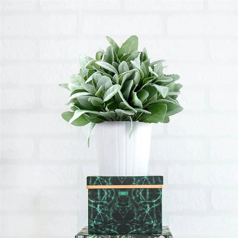 24 шт. искусственные флокированные уши ягненка стебли зелени ягнят искусственная