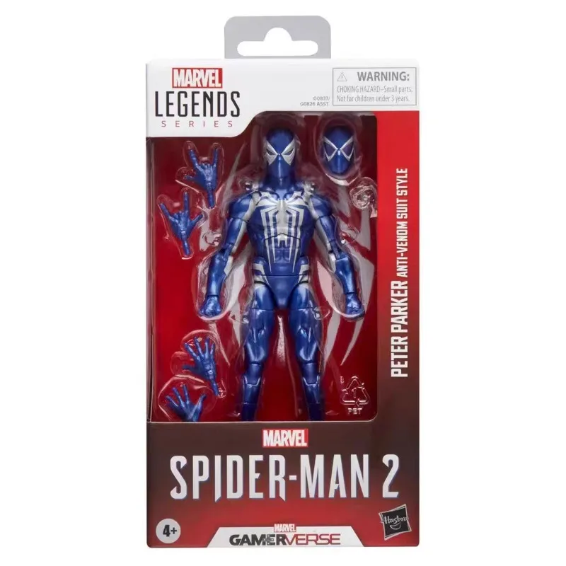 Фото Оригинальная коллекционная фигурка Hasbro Marvel Legends Series Gamer Verse Spider-Man 2 Peter Parker в стиле костюма ANTI VENOM №1