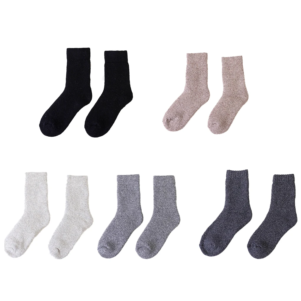 

Socks Wool Sock Thickened Solid Comfortable Casual Crew Wearable Sweat-wicking Women Men Christmas Gift Stocking Outdoor